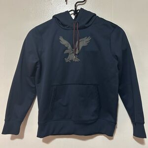 American Eagle Outfitters Dark Blue Hoodie with Eagle Emblem